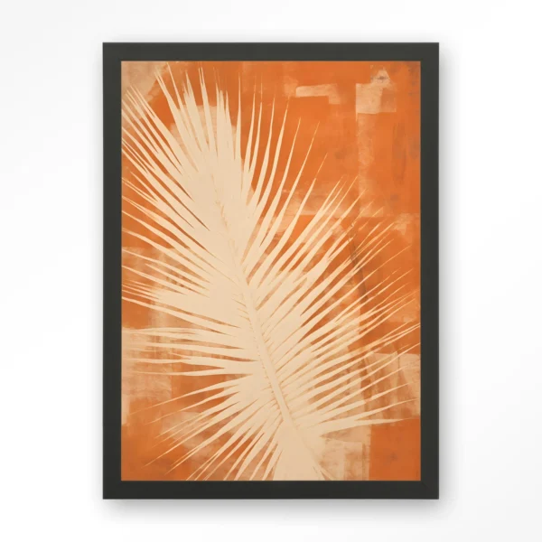 24210-rusty-leaf-art-print-wooden-frame-black Rusty Leaf - Art print
