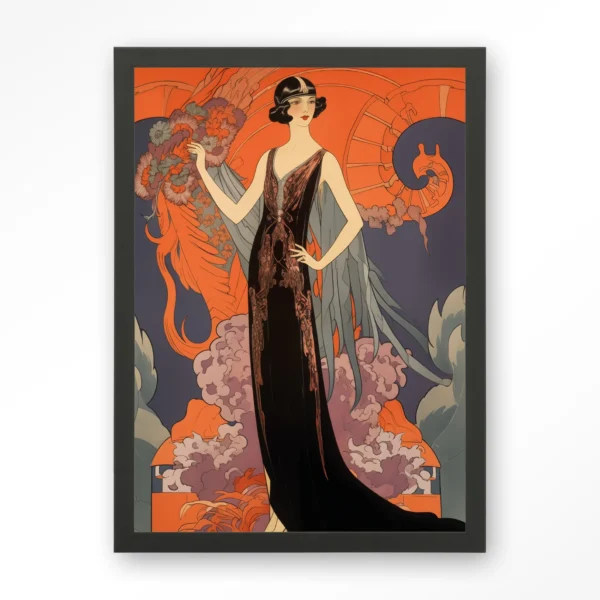 25008-gatsby-lady-art-print-wooden-frame-black Gatsby Lady - Art print