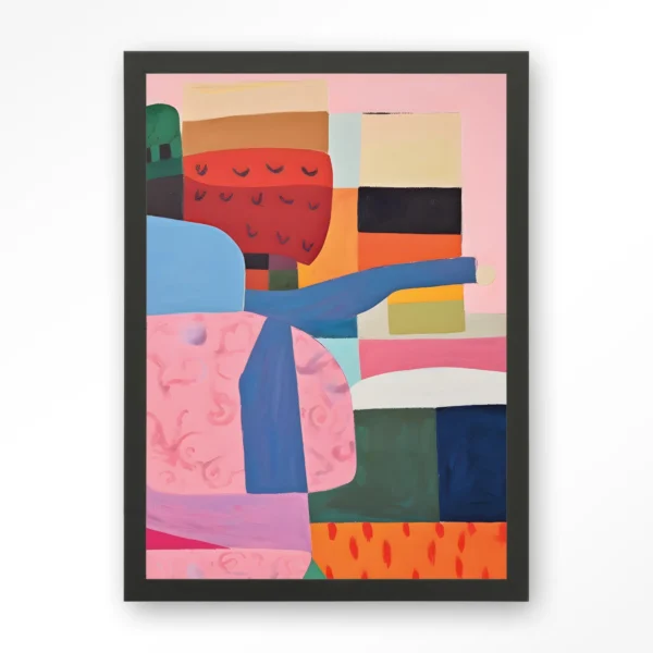 25012-colour-stacking-art-print-wooden-frame-black Colour Stacking - Art print