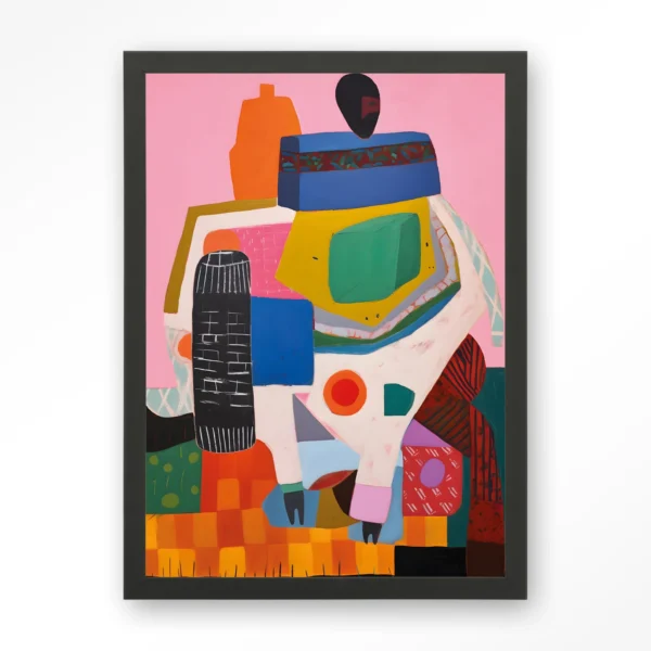 25014-battle-of-colour-art-print-wooden-frame-black Battle of Colour - Art print