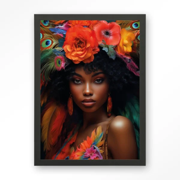 25029-adesewa-art-print-wooden-frame-black Adesewa - Art print