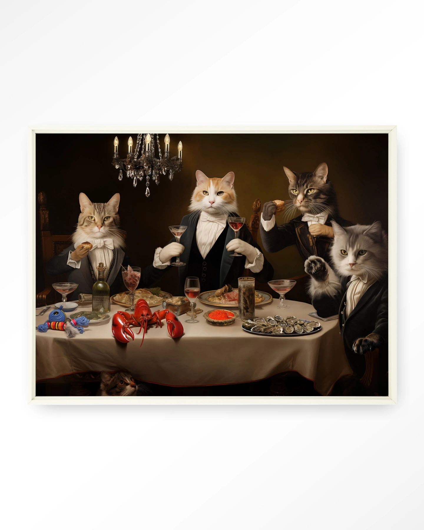 Cat Supper - Wandkleed - Afbeelding 6