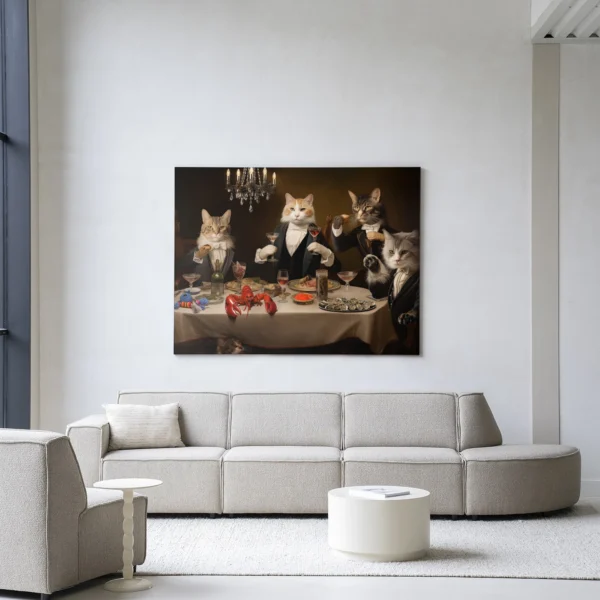 Cat Supper - Wandkleed