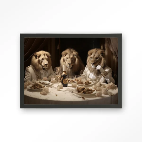 25063-the-gentlelions-club-art-print-wooden-frame-black The Gentlelions Club - Art print