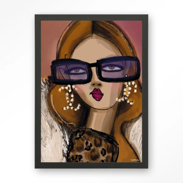 25086-diva-art-print-wooden-frame-black Diva - Art print