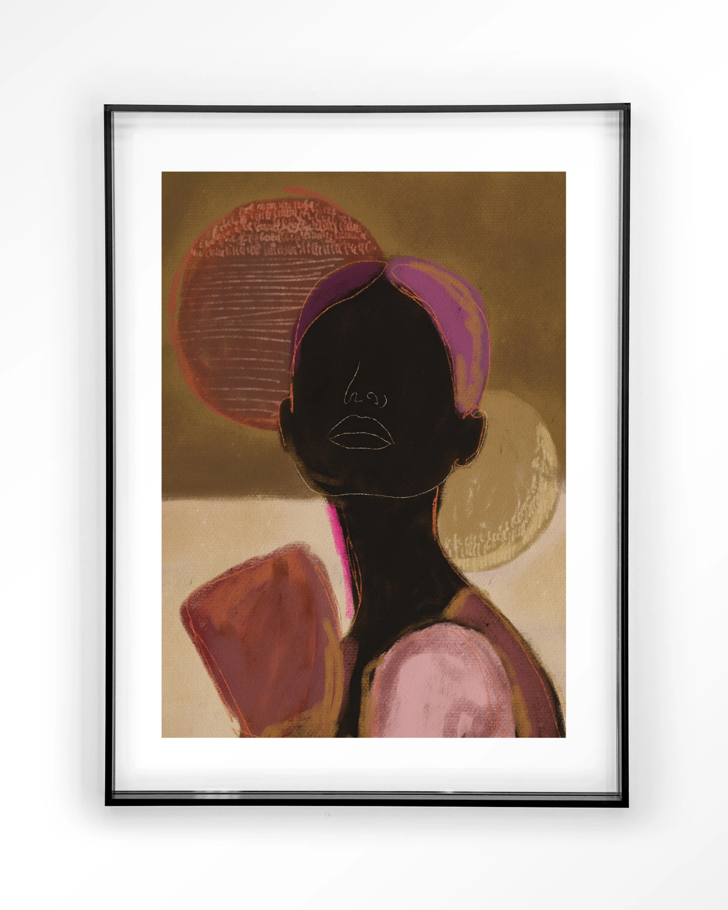 Silhouette Lady 2 - Art print - Afbeelding 9