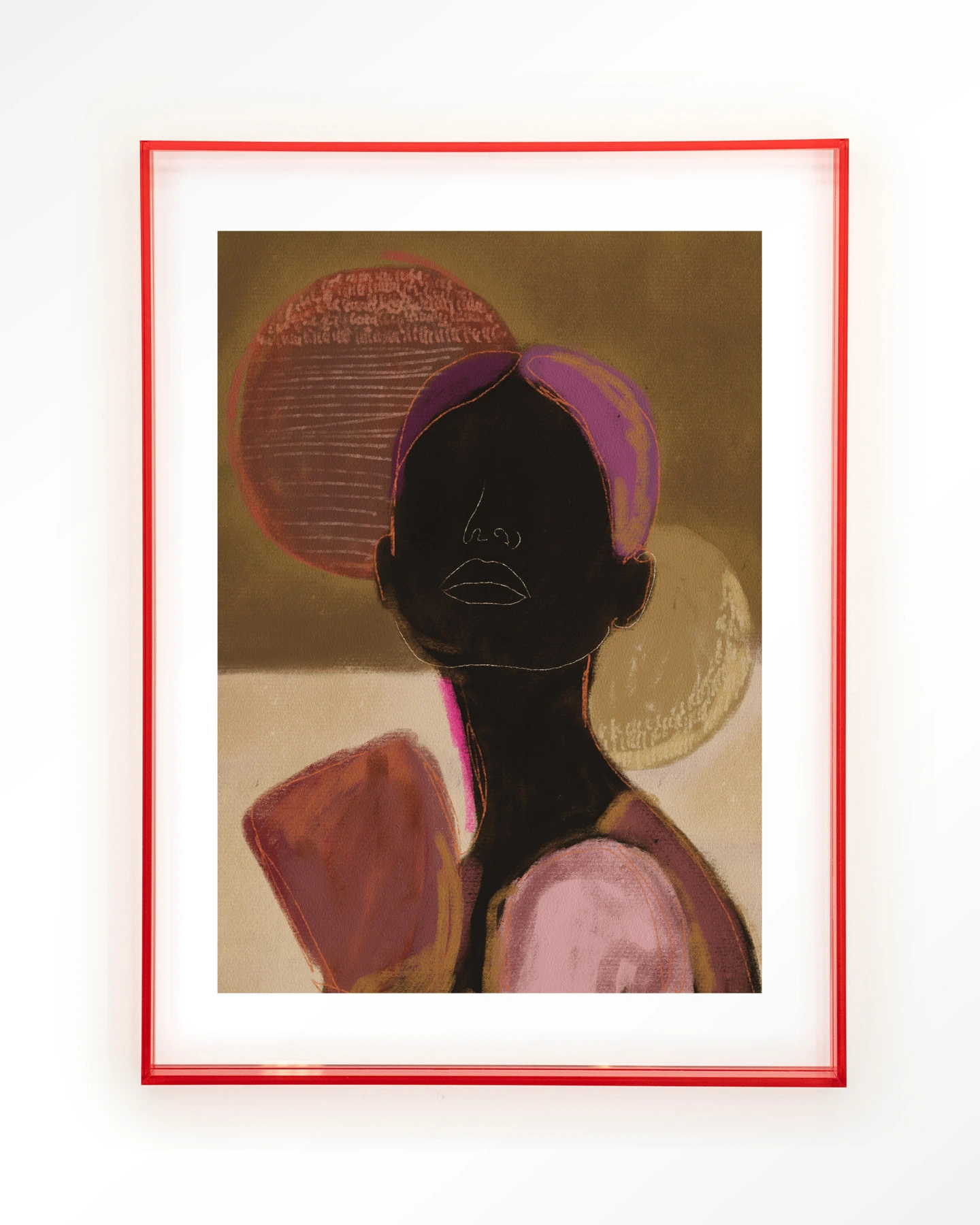 Silhouette Lady 2 - Art print - Afbeelding 12
