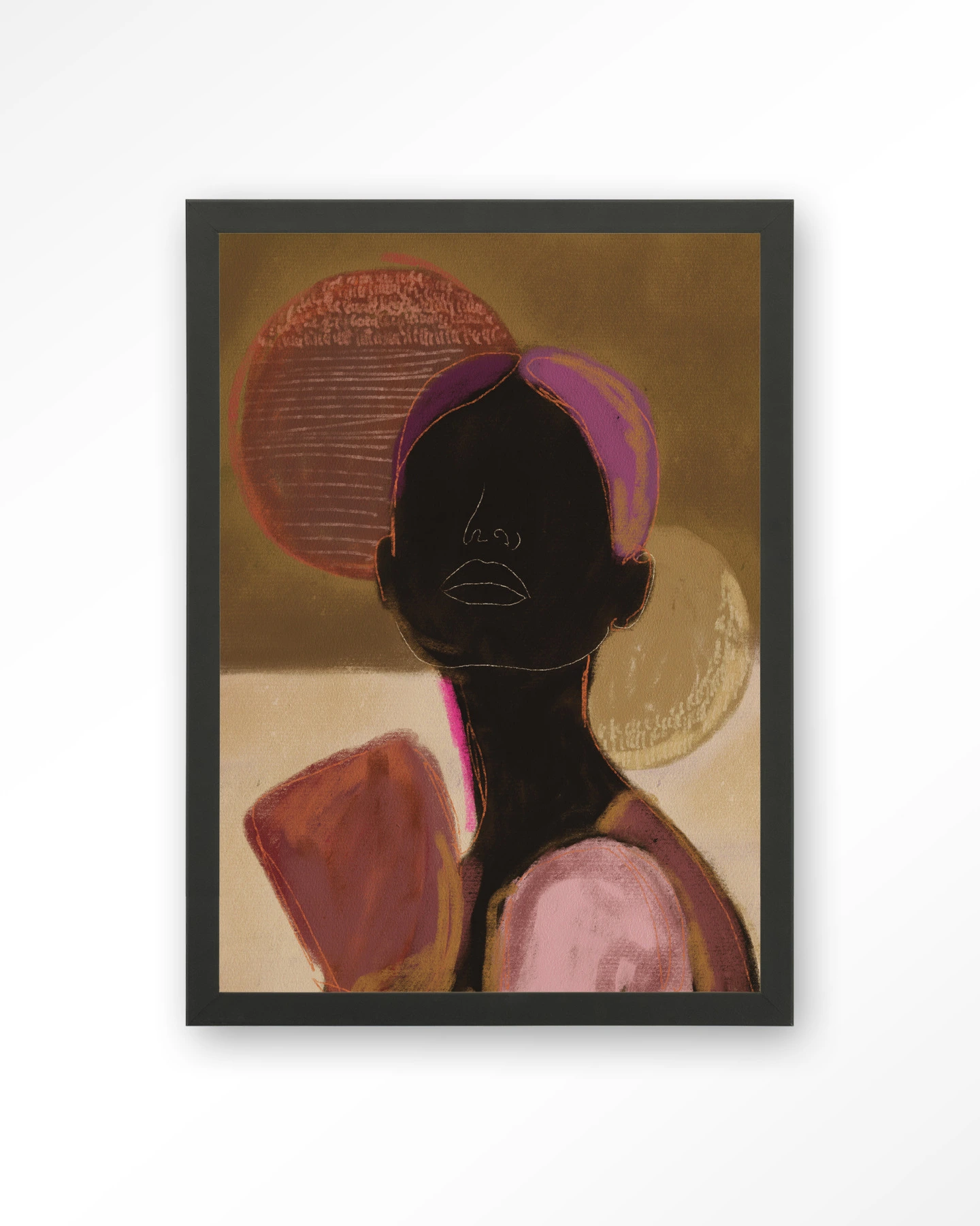 Silhouette Lady 2 - Art print