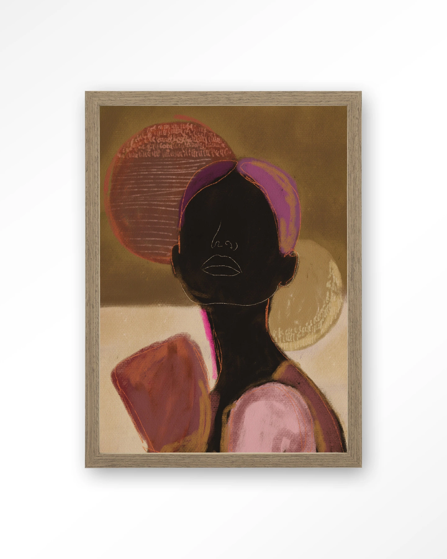Silhouette Lady 2 - Art print - Afbeelding 2
