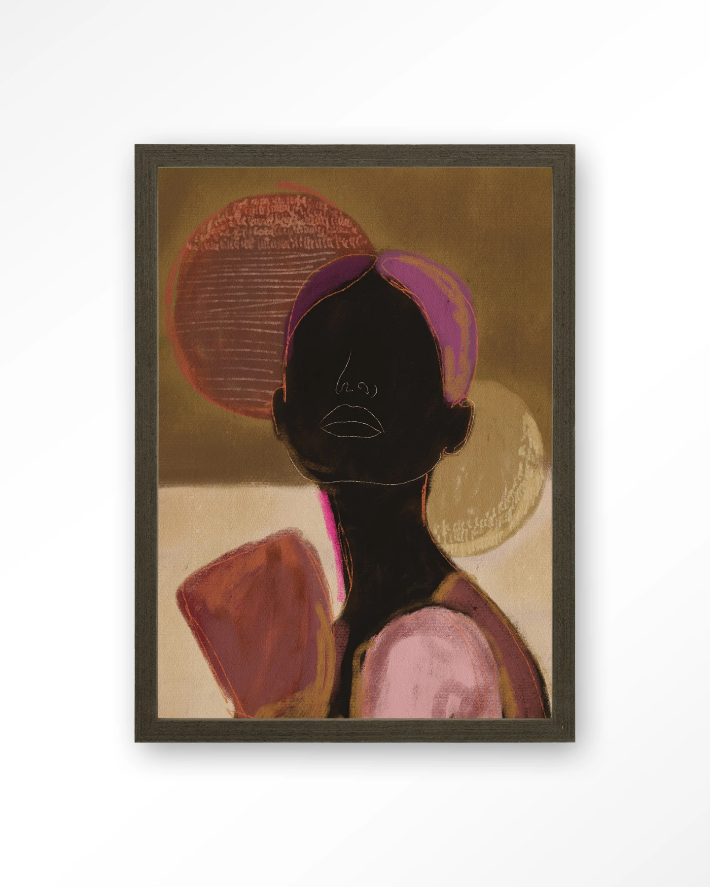 Silhouette Lady 2 - Art print - Afbeelding 3
