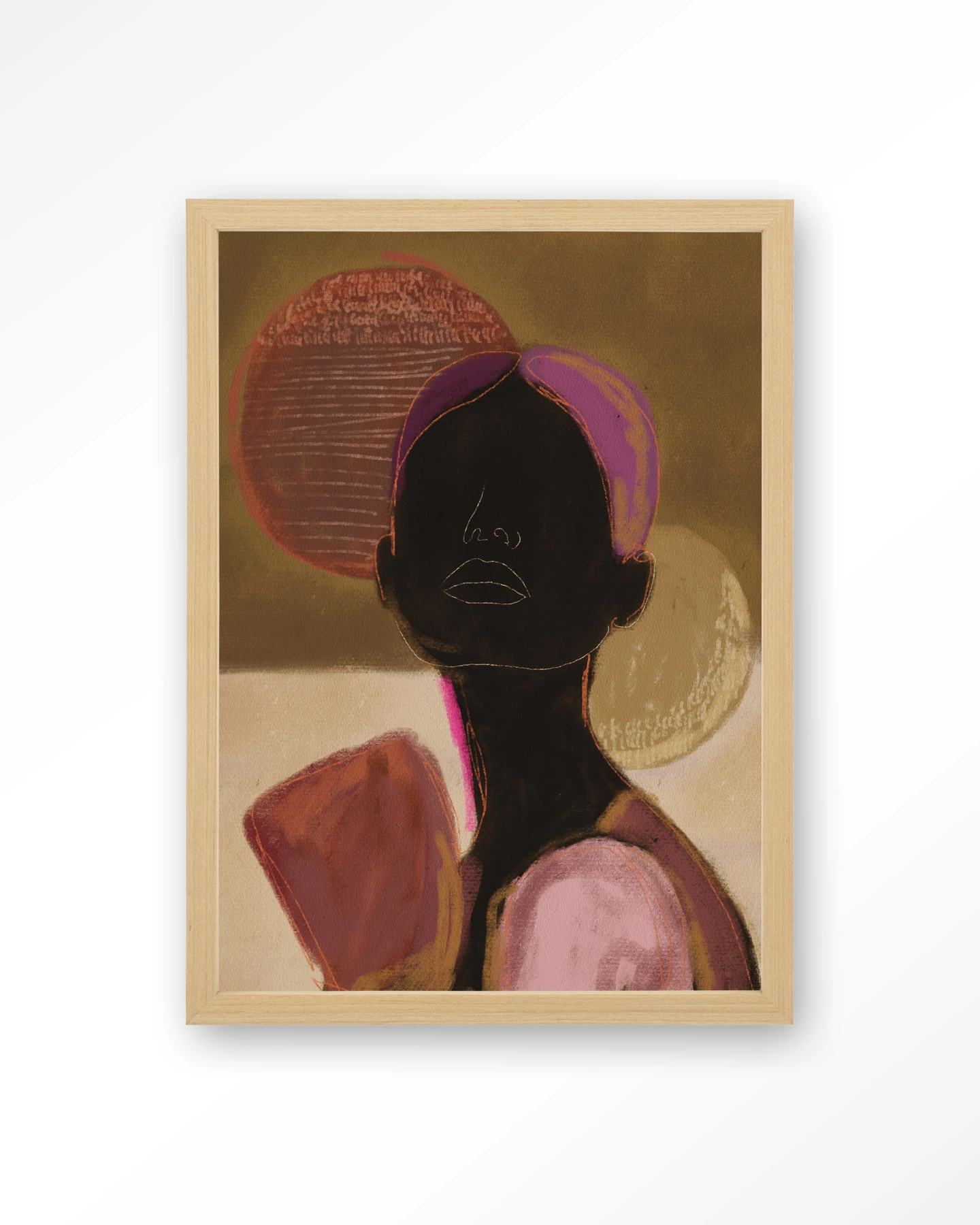 Silhouette Lady 2 - Art print - Afbeelding 4