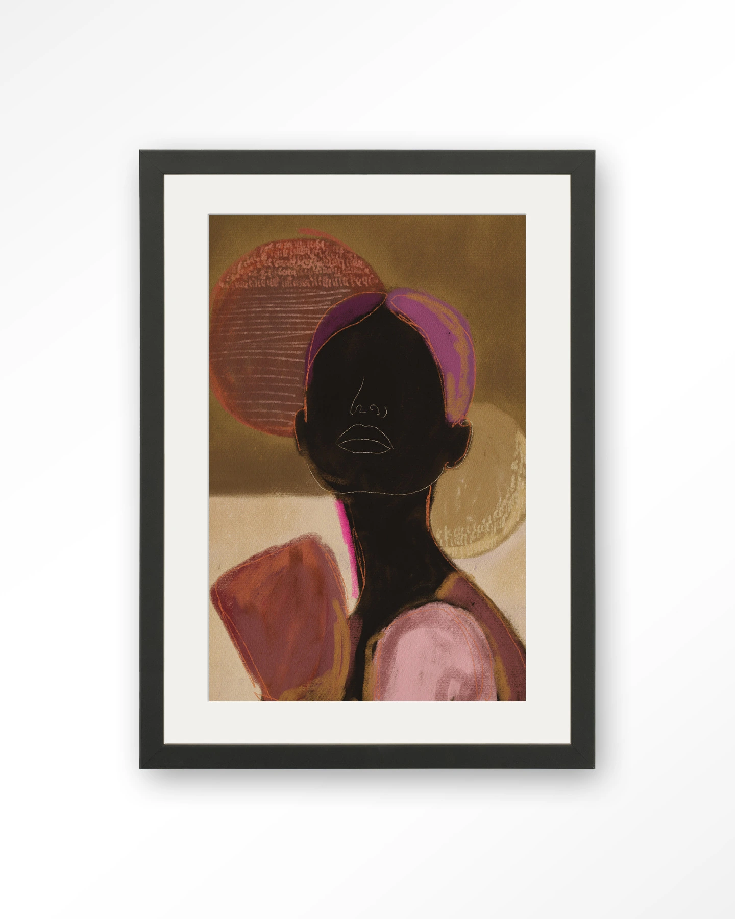 Silhouette Lady 2 - Art print - Afbeelding 5