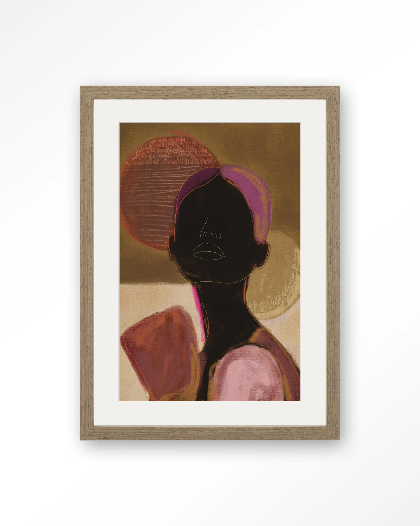 Silhouette Lady 2 - Art print - Afbeelding 6
