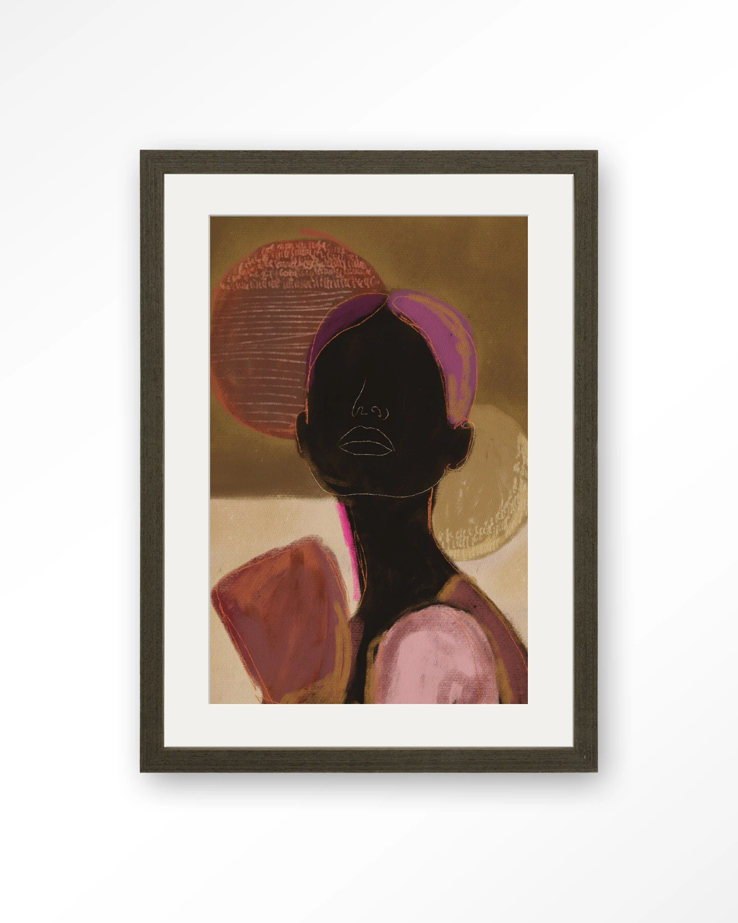 Silhouette Lady 2 - Art print - Afbeelding 7