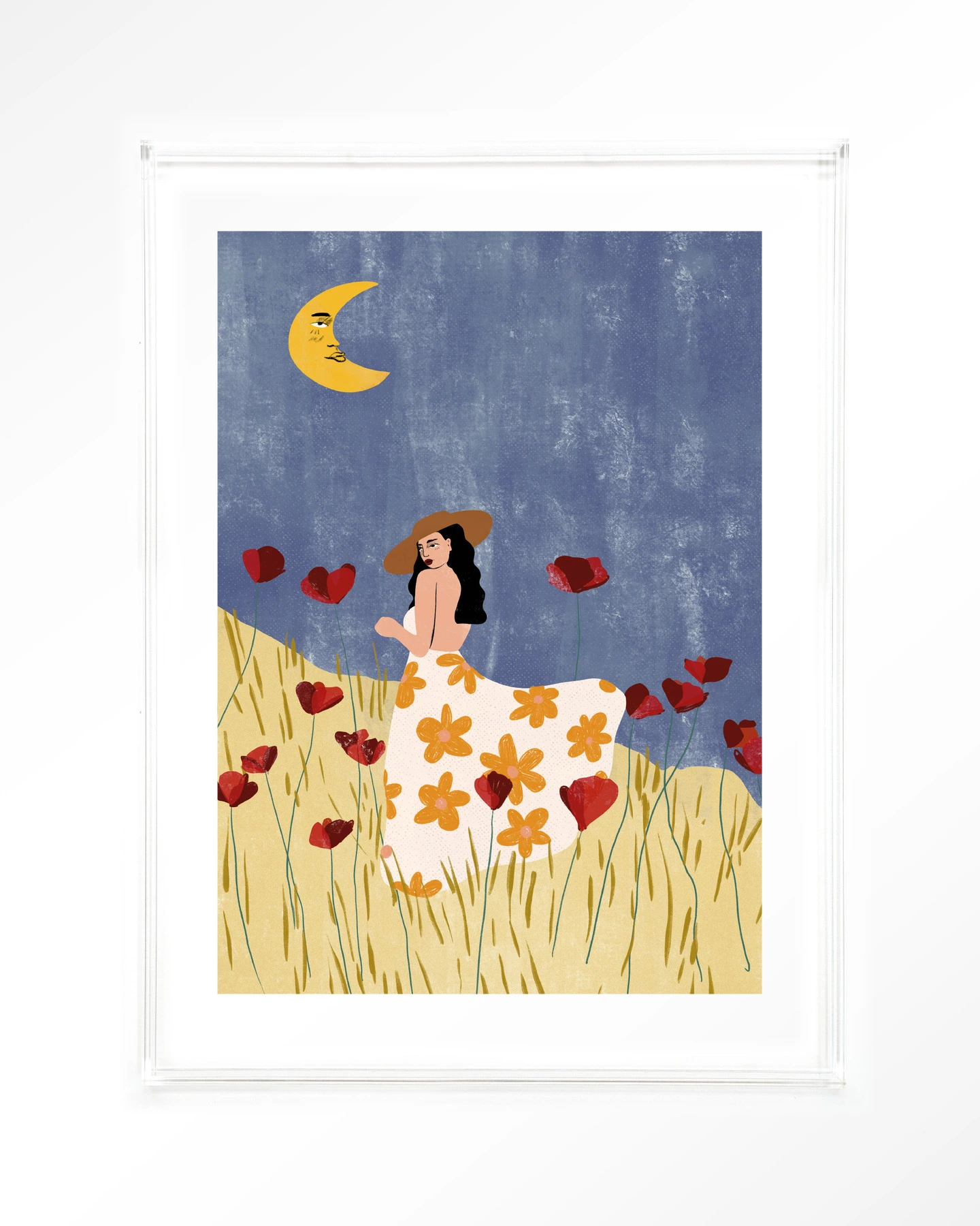 Girl In A Poppyfield - Art print - Afbeelding 10