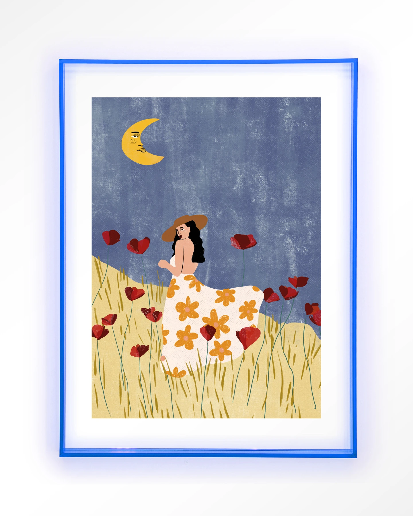 Girl In A Poppyfield - Art print - Afbeelding 11