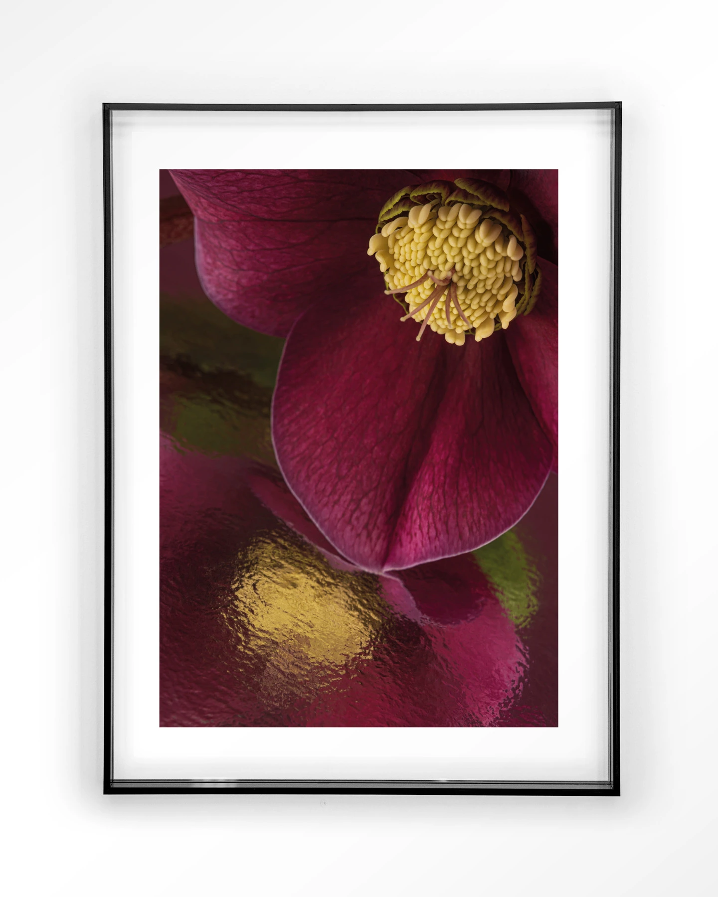 Weerspiegeling Van Een Kerstroos - Art print - Afbeelding 9