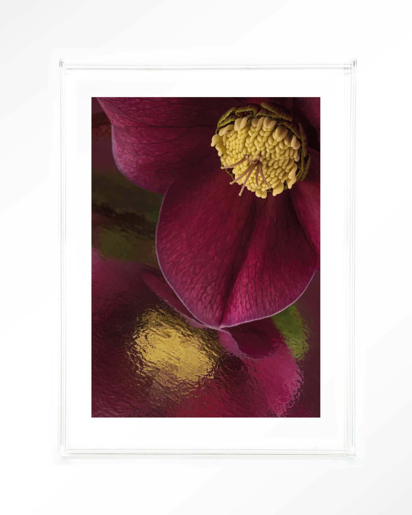 Weerspiegeling Van Een Kerstroos - Art print - Afbeelding 10
