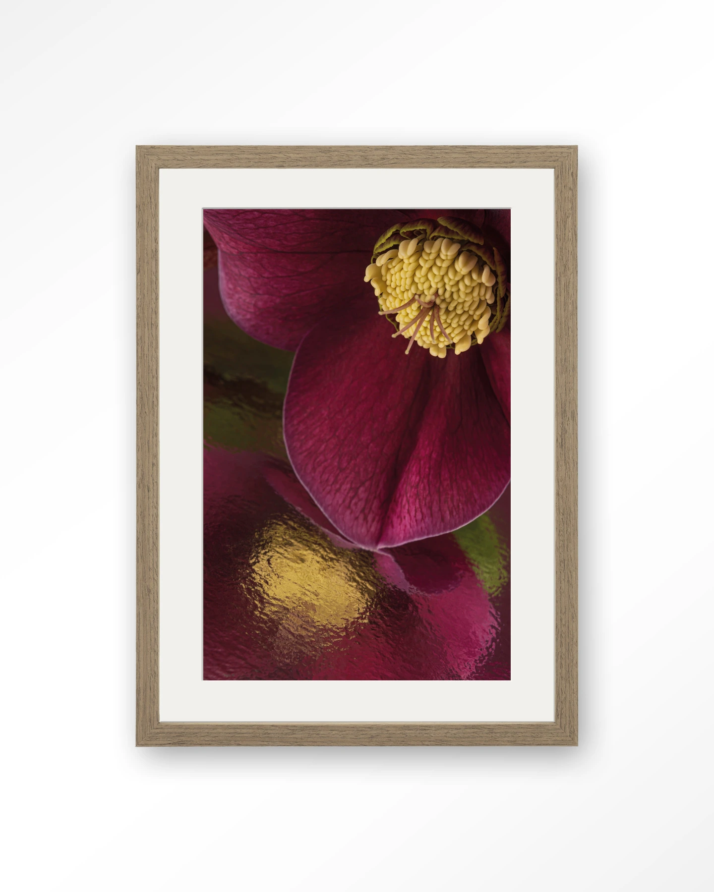 Weerspiegeling Van Een Kerstroos - Art print - Afbeelding 6