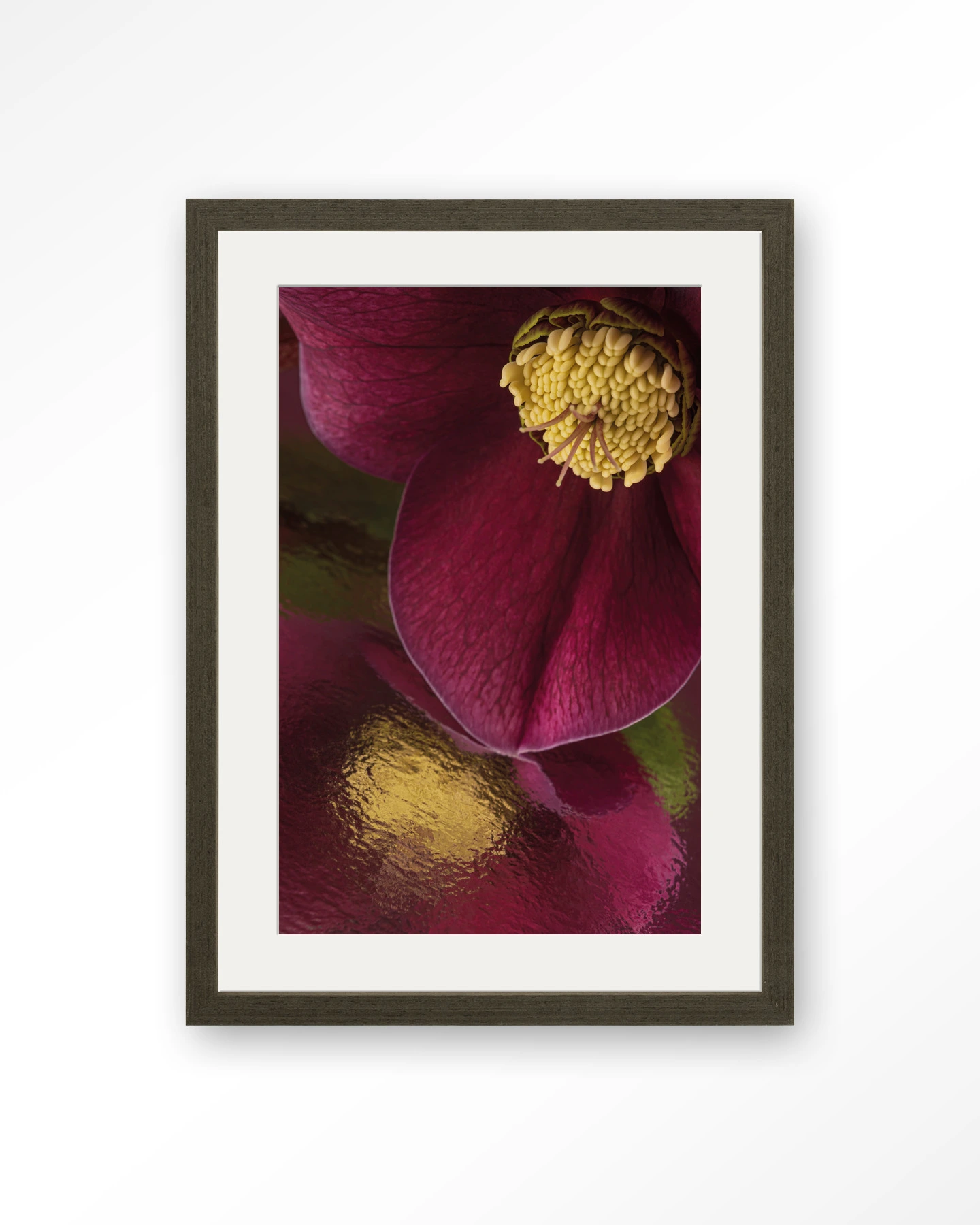 Weerspiegeling Van Een Kerstroos - Art print - Afbeelding 7