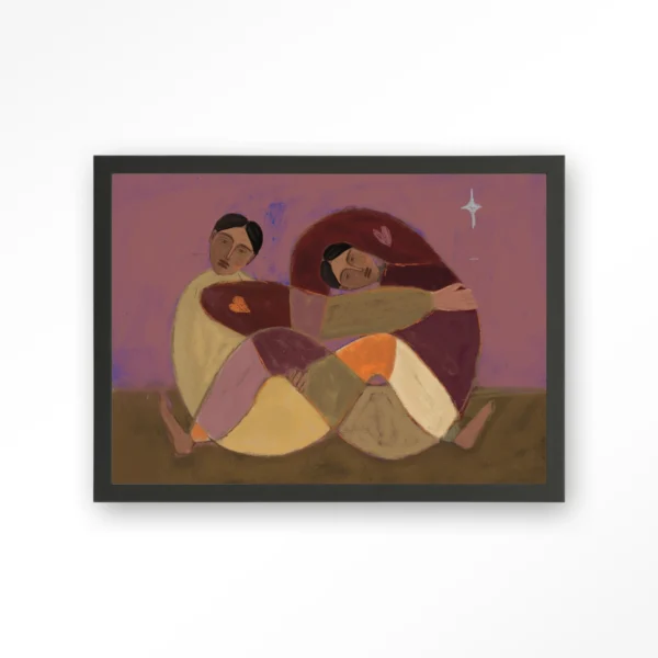 25108-rolling-sisters-art-print-wooden-frame-black Rolling Sisters - Art print
