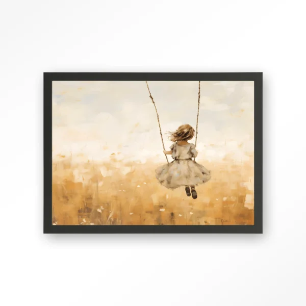 Swinging Girl - Art print