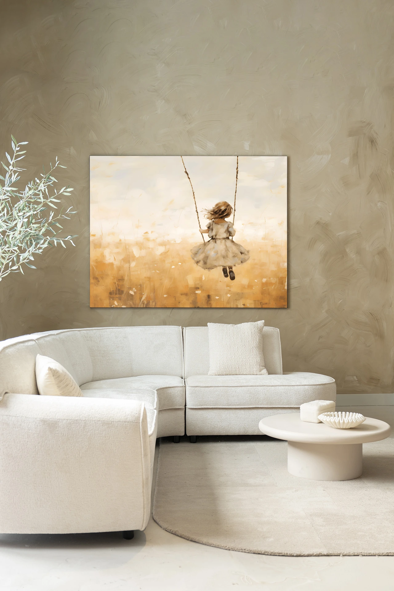 Swinging Girl - Wandkleed - Afbeelding 2