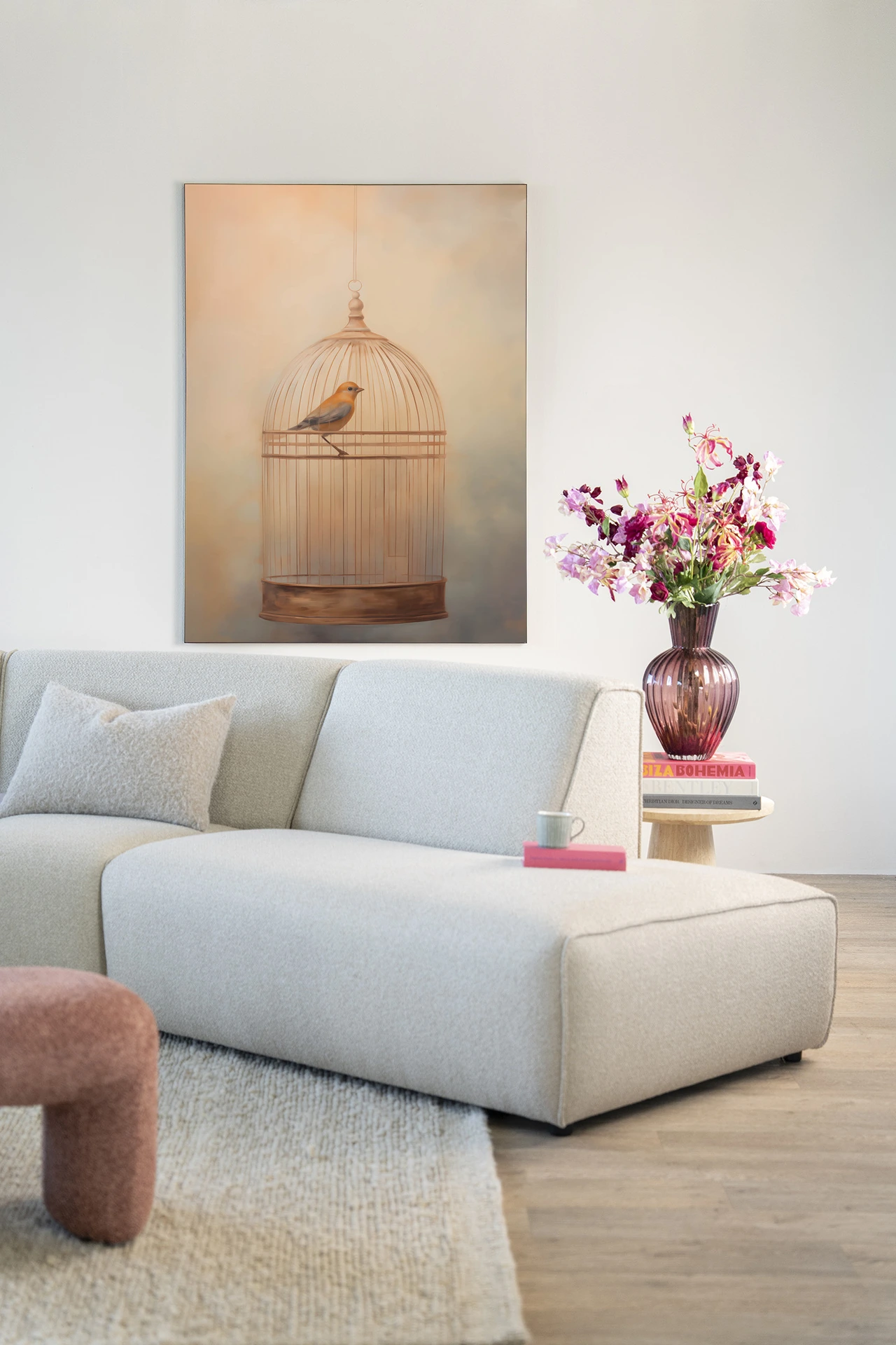 Bird Cage - Wandkleed - Afbeelding 2
