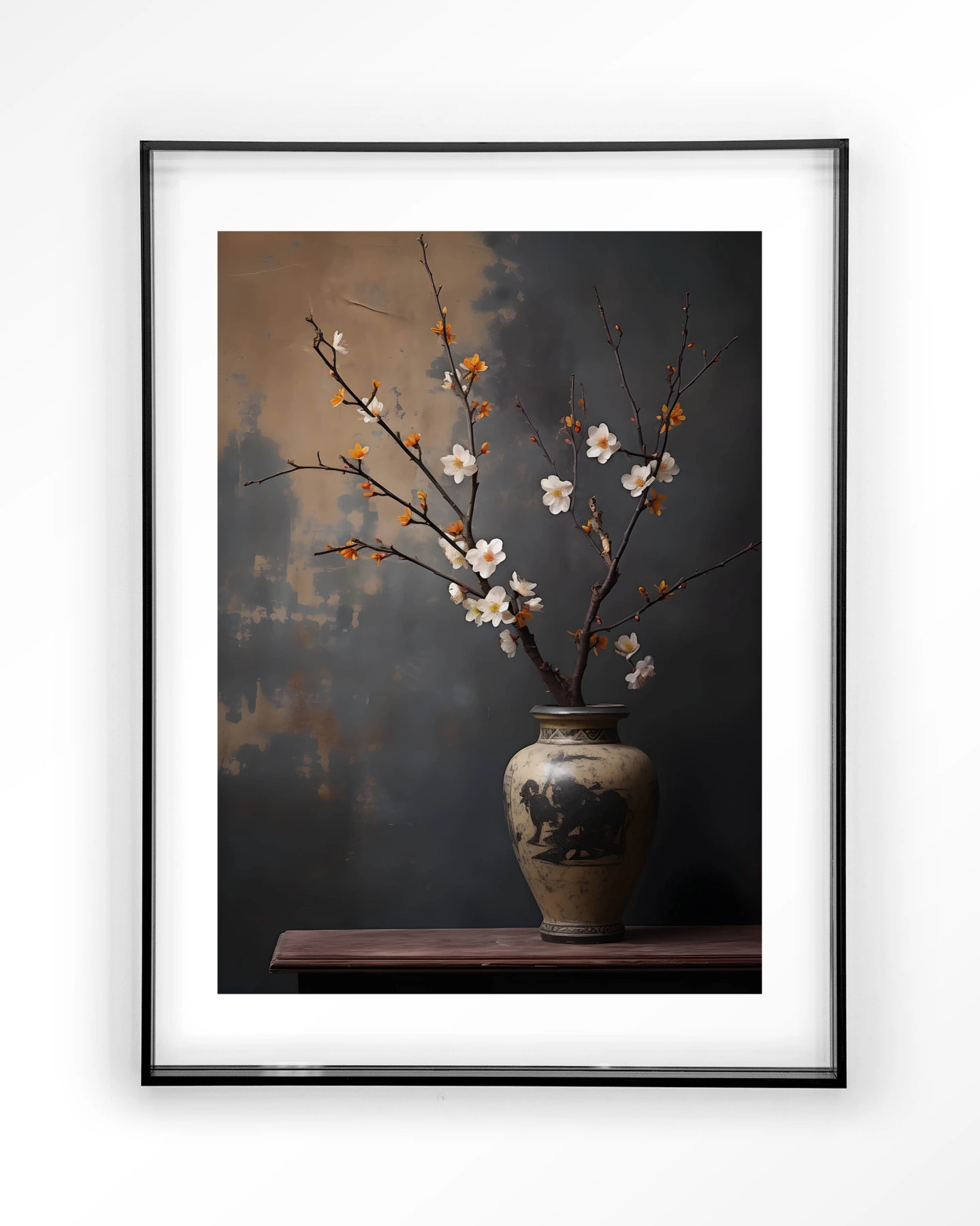 Dark Blossom Vase - Art print - Afbeelding 9