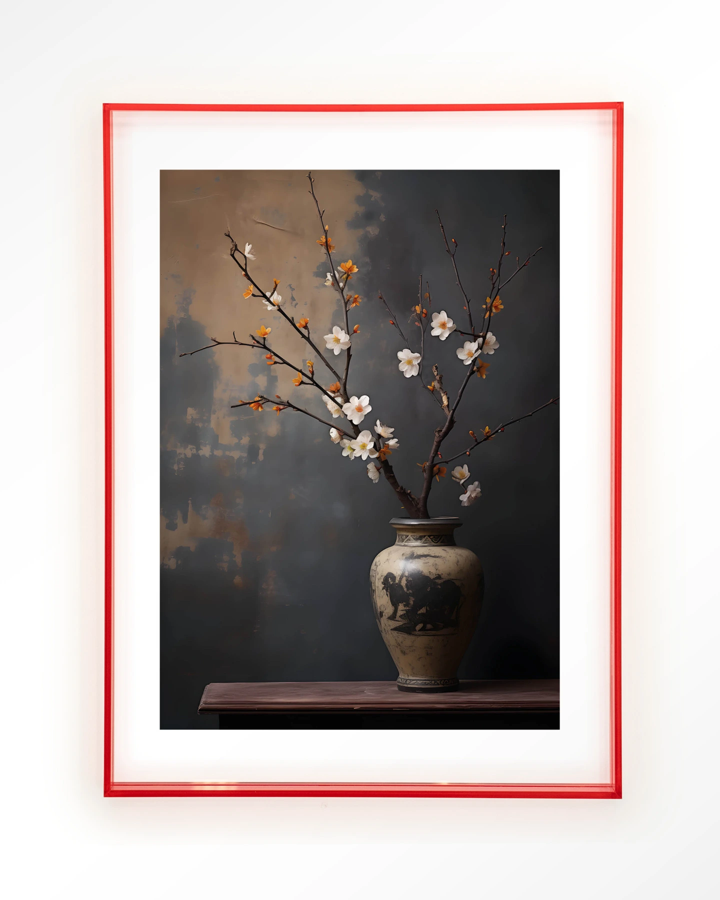 Dark Blossom Vase - Art print - Afbeelding 12