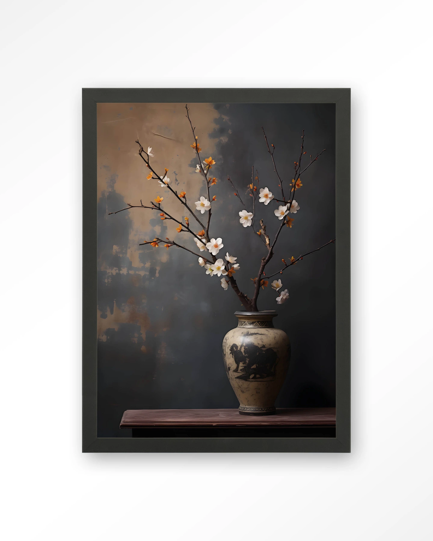 Dark Blossom Vase - Art print