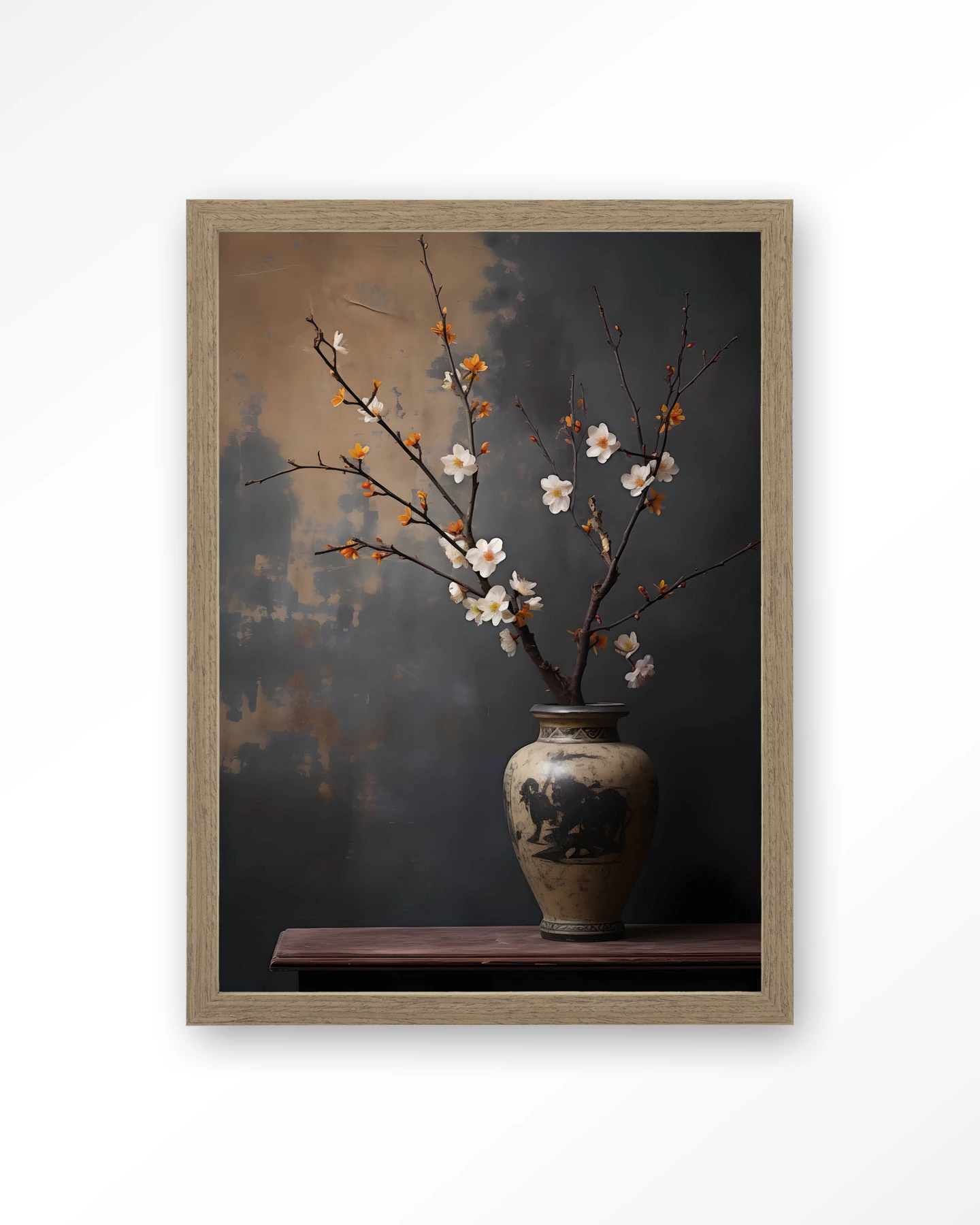 Dark Blossom Vase - Art print - Afbeelding 2
