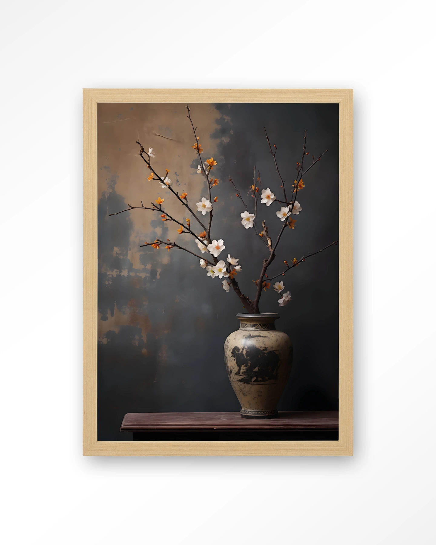 Dark Blossom Vase - Art print - Afbeelding 4
