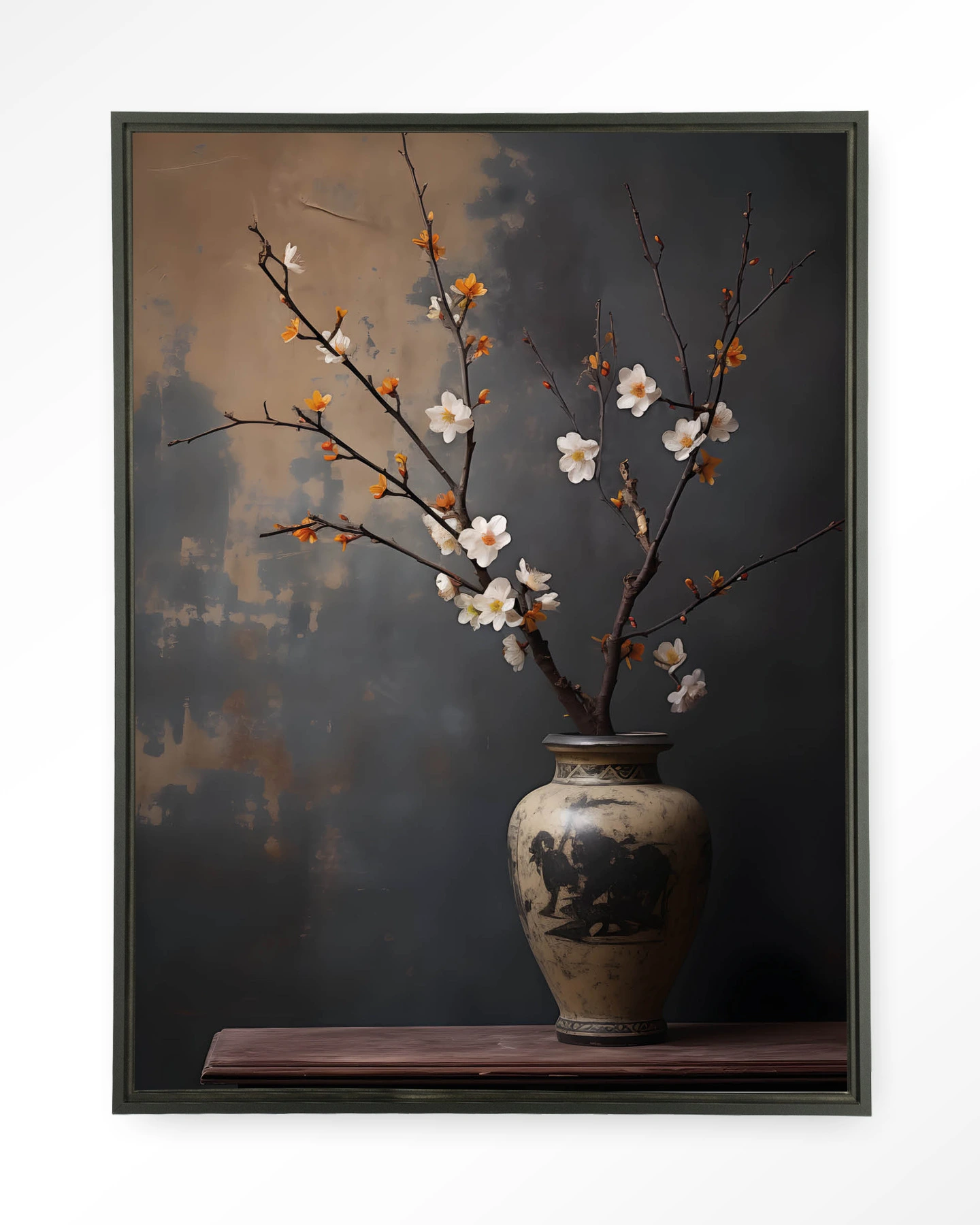 Dark Blossom Vase - Wandkleed - Afbeelding 3