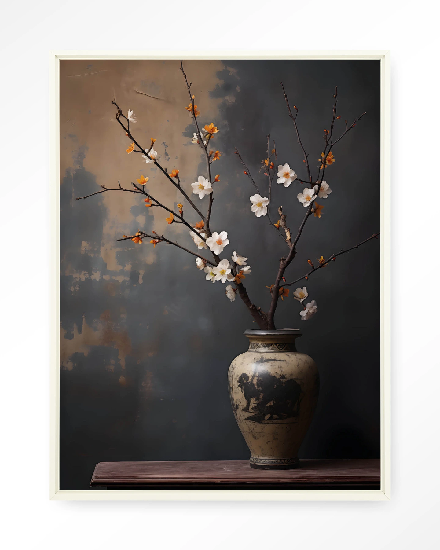 Dark Blossom Vase - Wandkleed - Afbeelding 4