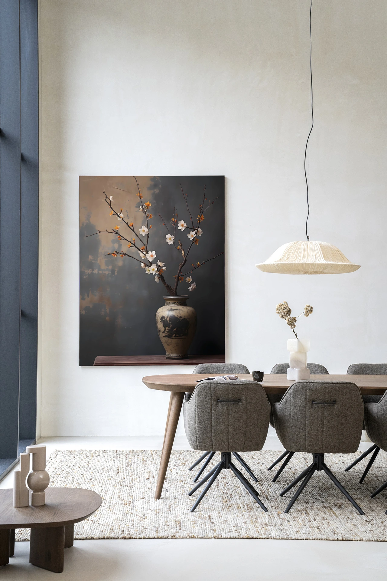 Dark Blossom Vase - Wandkleed