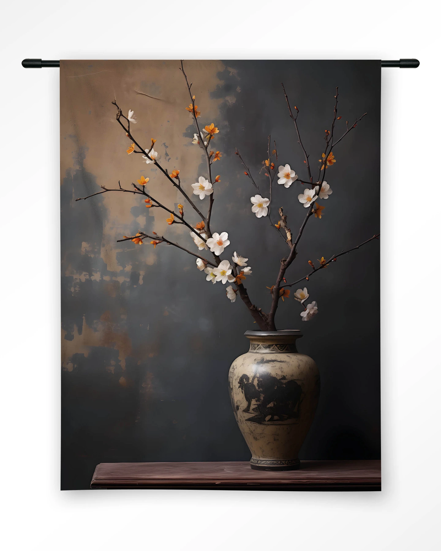 Dark Blossom Vase - Wandkleed - Afbeelding 6