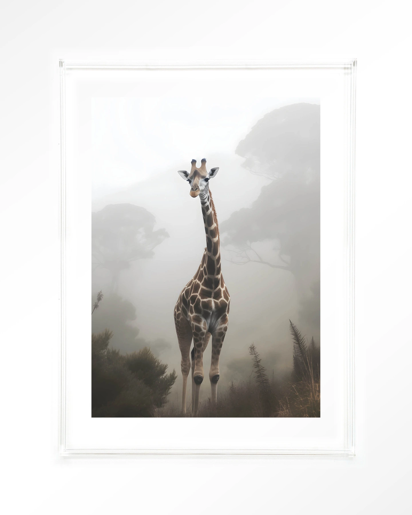 Giraffe Mist - Art print - Afbeelding 10