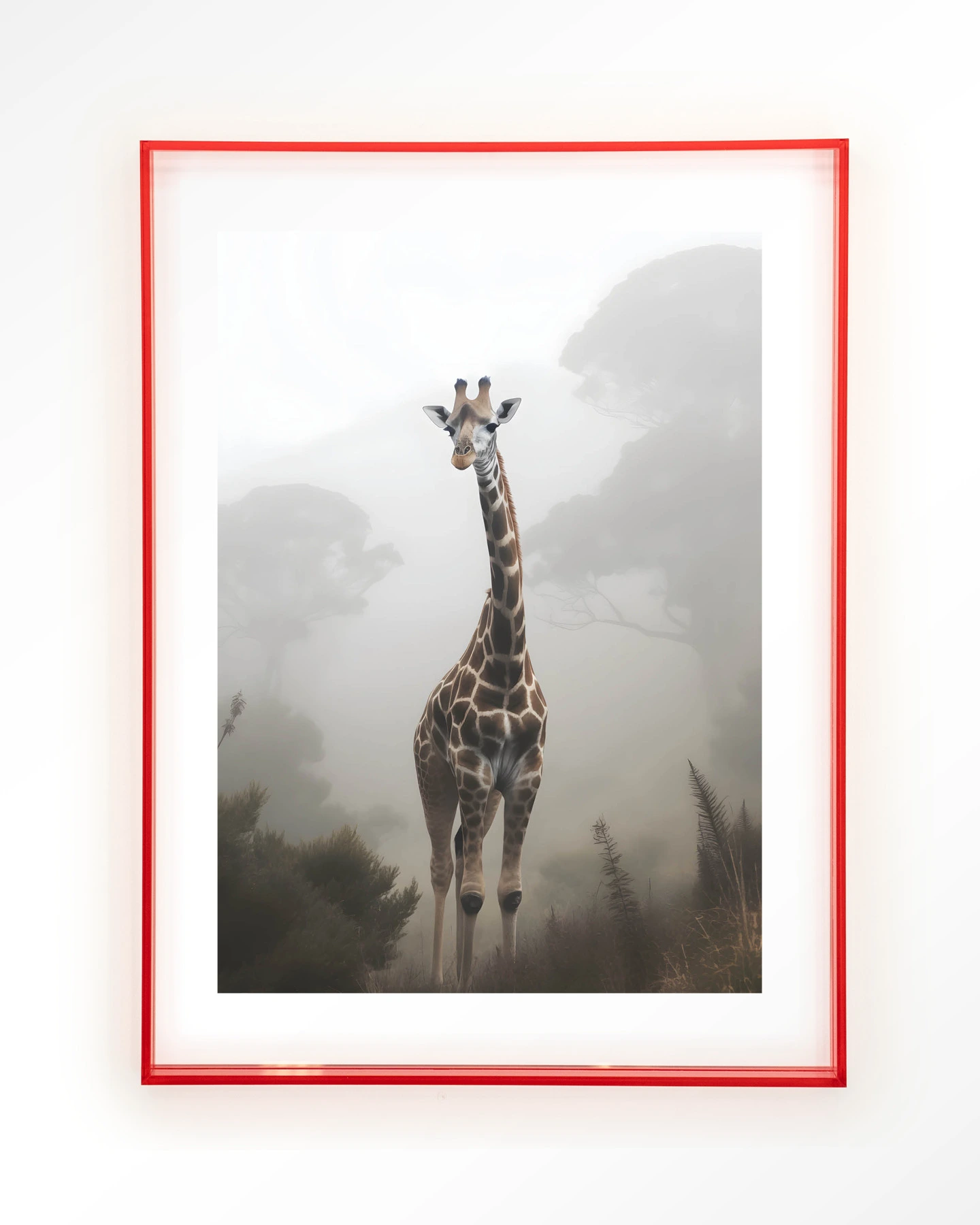 Giraffe Mist - Art print - Afbeelding 12