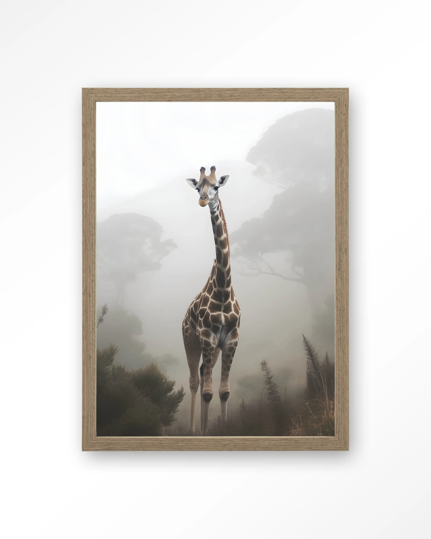 Giraffe Mist - Art print - Afbeelding 2