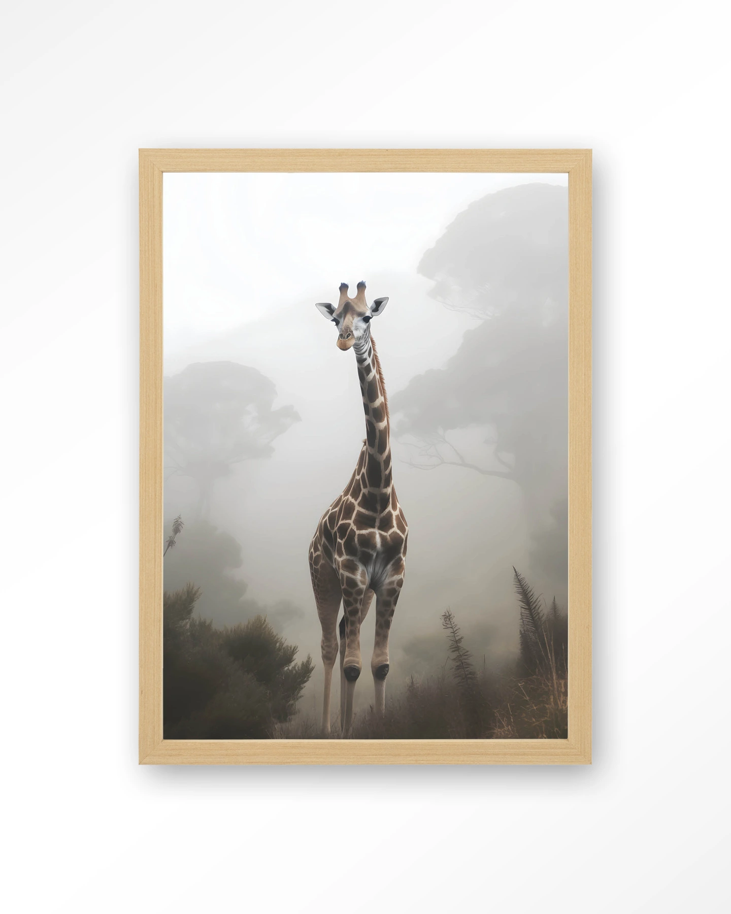 Giraffe Mist - Art print - Afbeelding 4