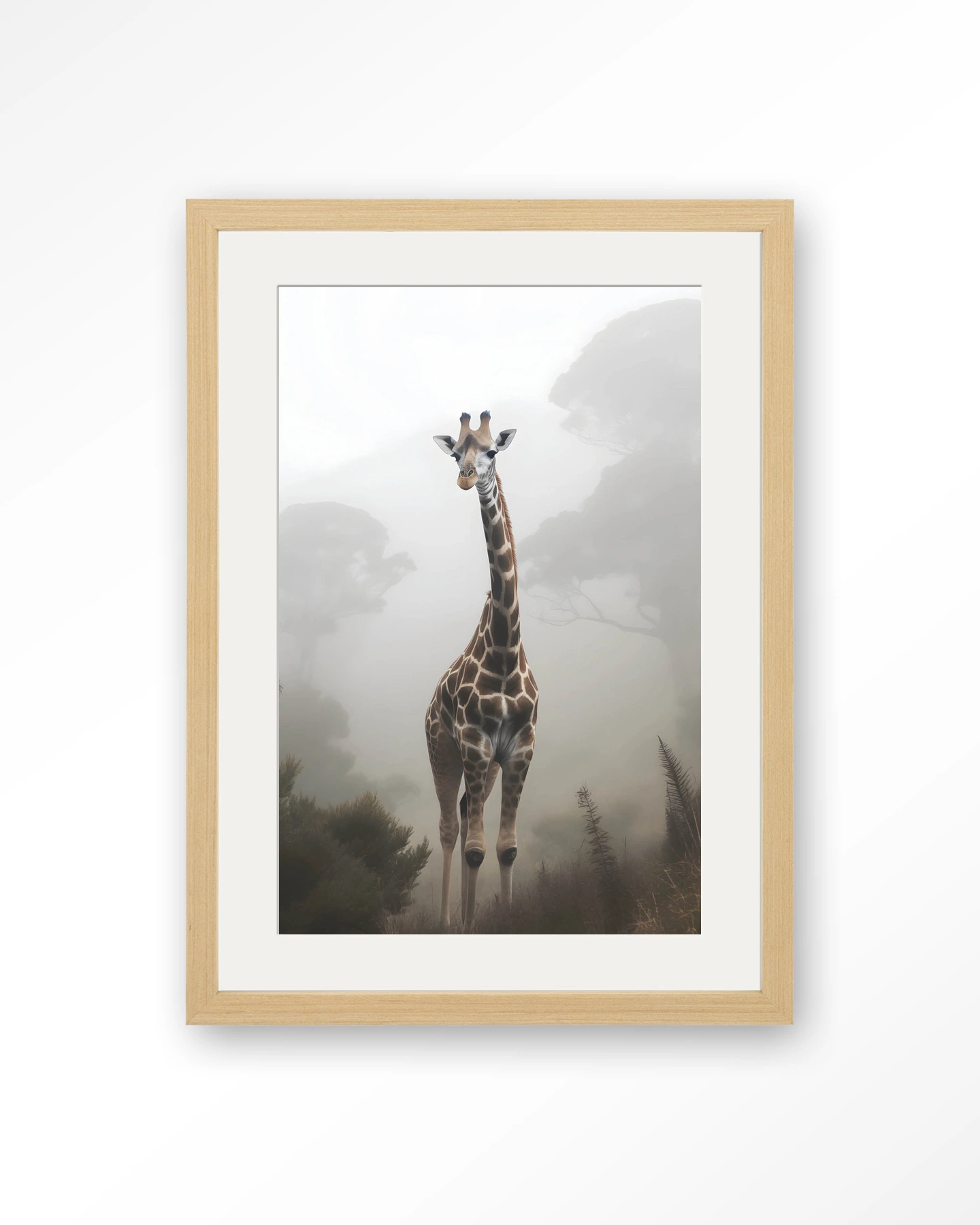 Giraffe Mist - Art print - Afbeelding 8