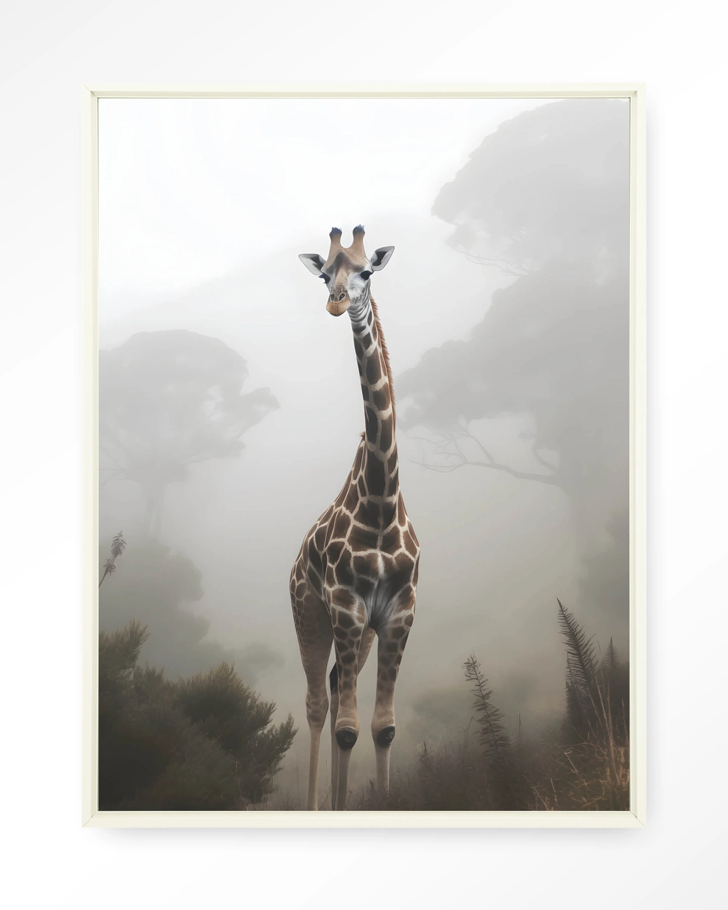 Giraffe Mist - Wandkleed - Afbeelding 4