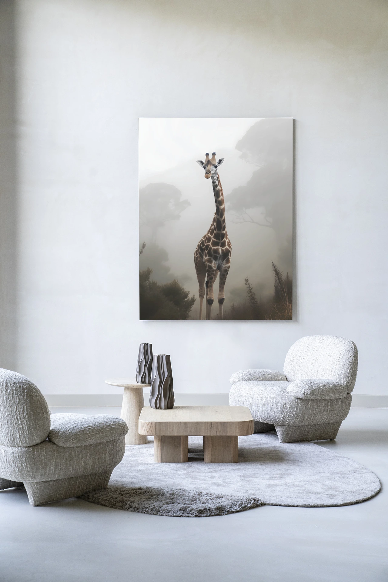 Giraffe Mist - Wandkleed
