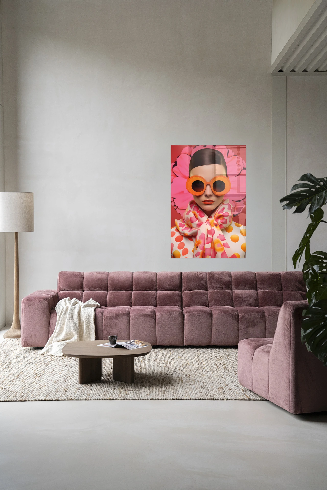 Pink Flower - Glas - Afbeelding 2