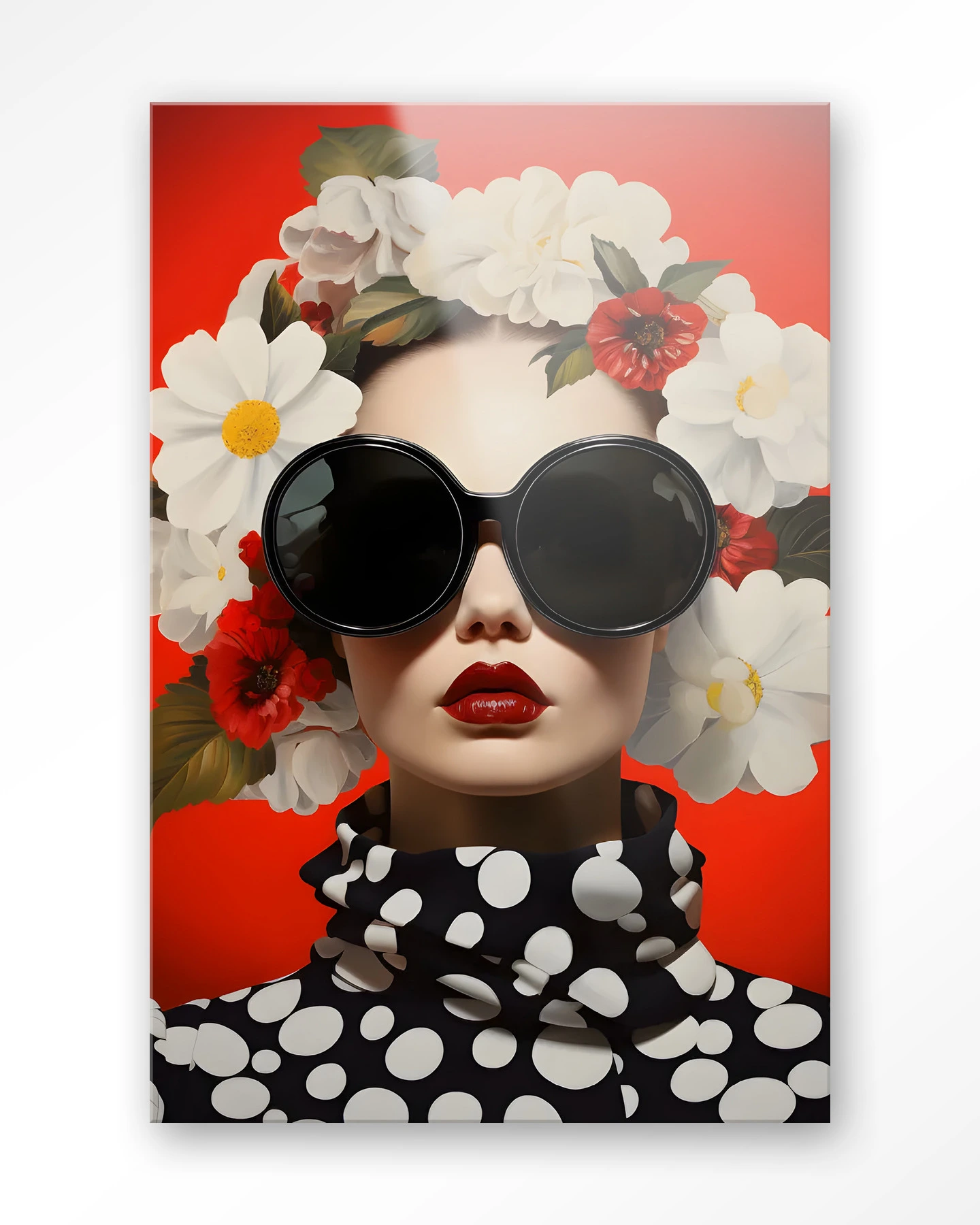 Red Flower - Glas - Afbeelding 2