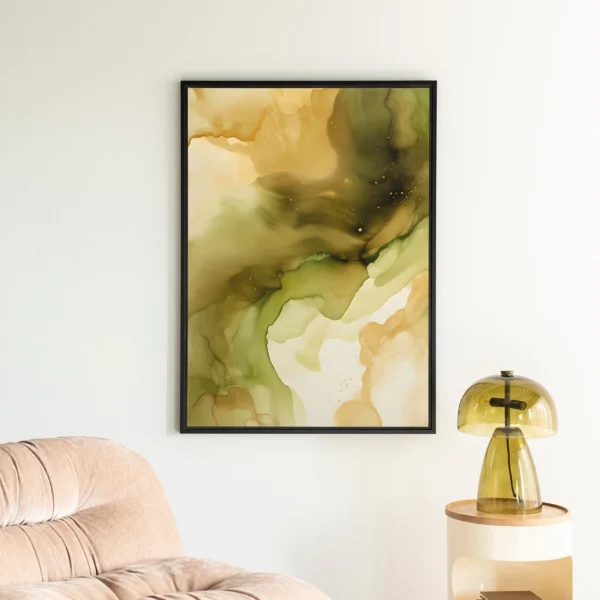 25159-green-flow-wandkleed-floating-frame-2 Green Flow - Wandkleed