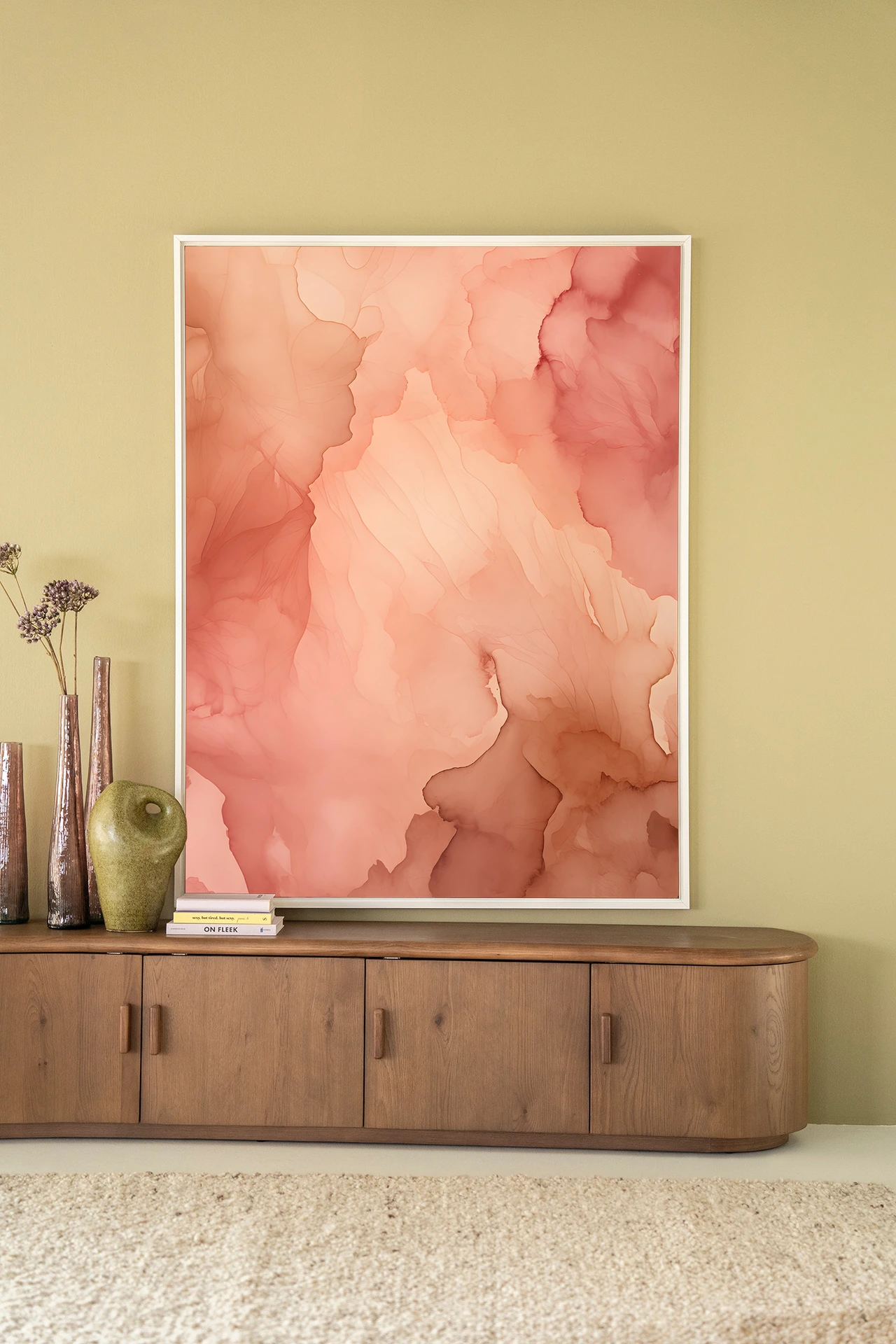 Flowing Pink - Wandkleed