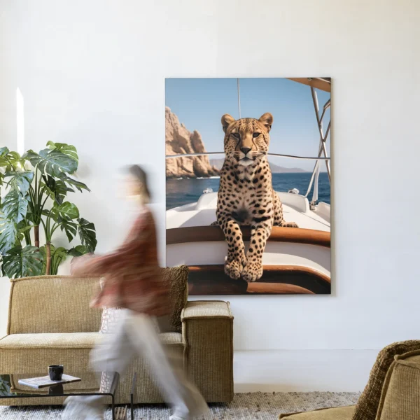 Sailboat Cheetah - Wandkleed