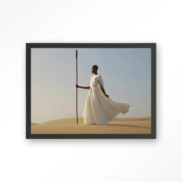 Warrior In White - Art print